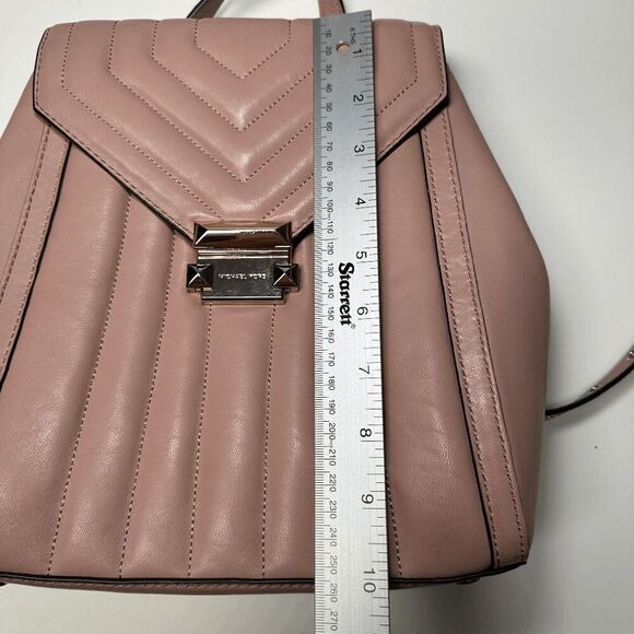 MICHAEL KORS Blush Whitney Quilted‎ Backpack - Picture 12 of 13